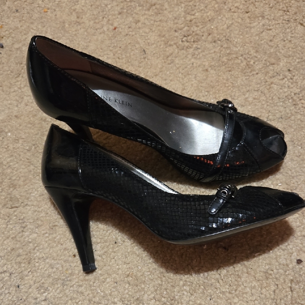 Anne Klein Black Stiletto Heels